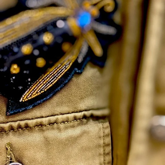 CINQ A SEPT MILITARY JACKET 💚 S - Picture 2 of 11